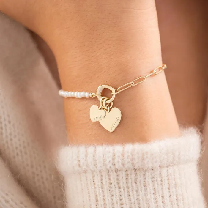 925 Silver Pearls Shop Personalized Heart Bracelets Trendolla Jewelry Necklaces