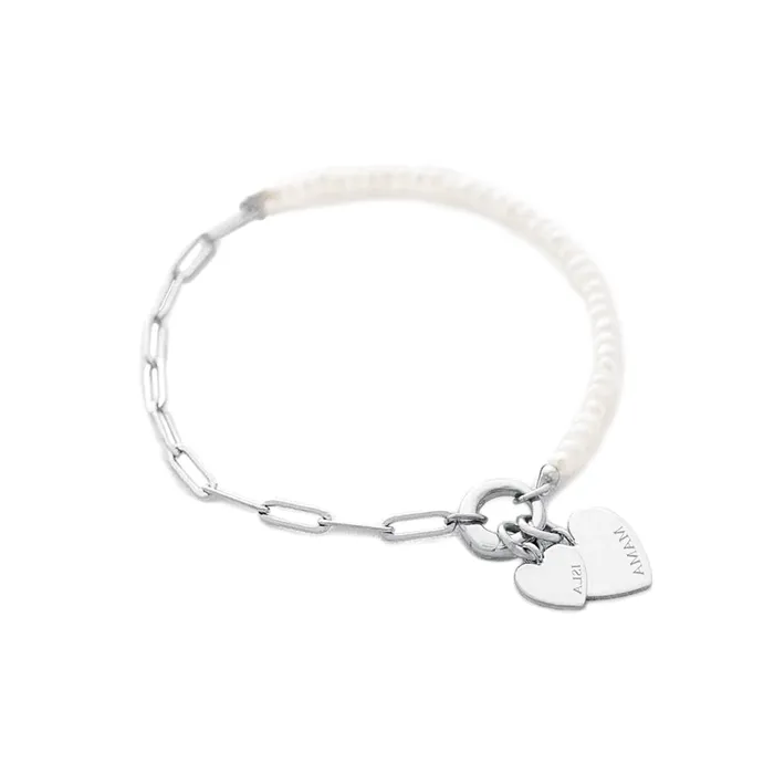 925 Silver Pearls Shop Personalized Heart Bracelets Trendolla Jewelry Necklaces