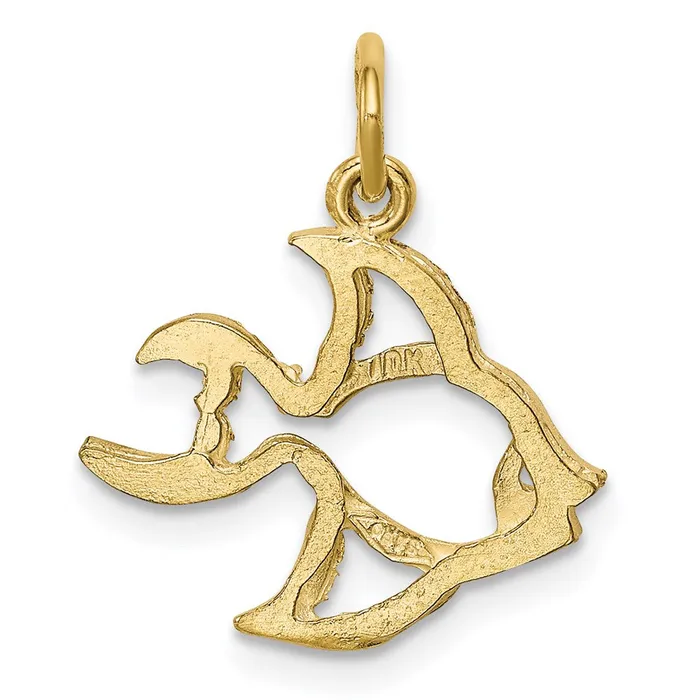 Charm Necklaces 10k Fish Charm TreasureFineJewelers