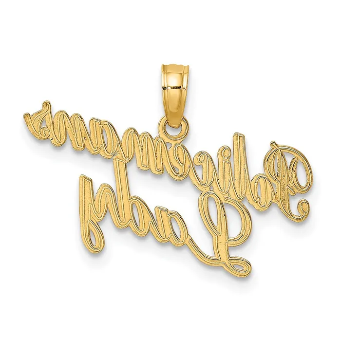 Charm Necklaces 14k POLICEMANS LADY Charm TreasureFineJewelers