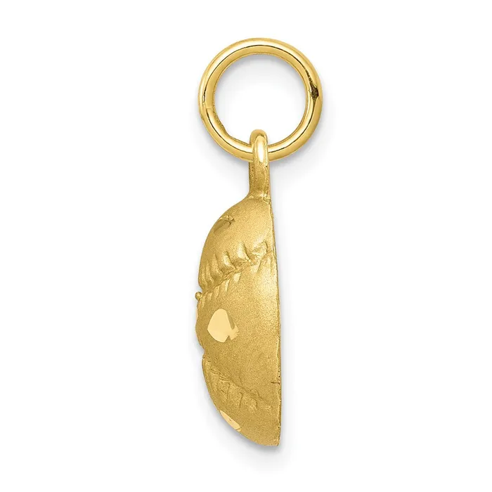 Charm Necklaces TreasureFineJewelers 10K Baseball Charm