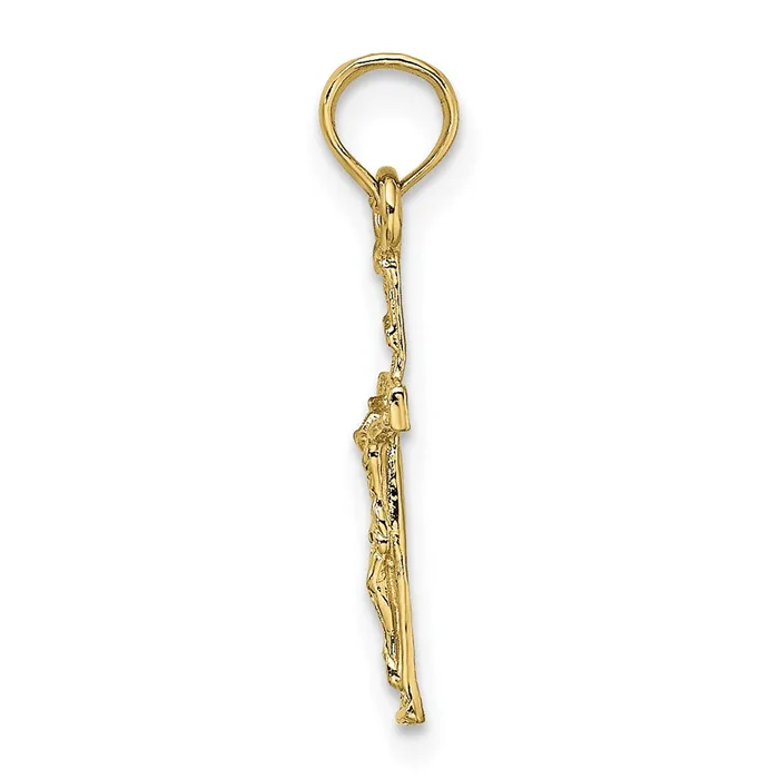 Charm Necklaces TreasureFineJewelers 10K Mini Crucifix Charm