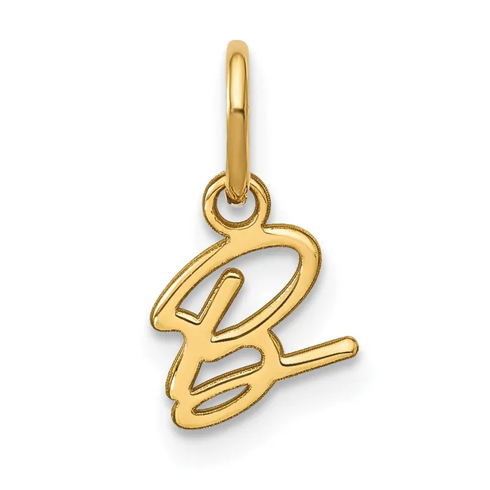 Charm Necklaces TreasureFineJewelers 10k Yellow Gold Upper case Letter B Initial Charm Charm Necklaces TreasureFineJewelers 10k Yellow Gold Upper case Letter B Initial Charm