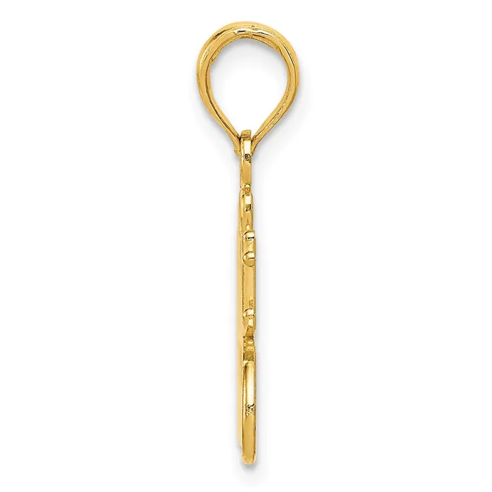 Charm Necklaces TreasureFineJewelers 14k 1 GREAT GRANDMOTHER Charm