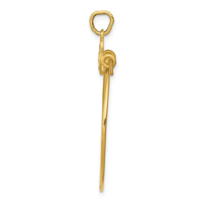 Charm Necklaces TreasureFineJewelers 14k Heart Charm Holder