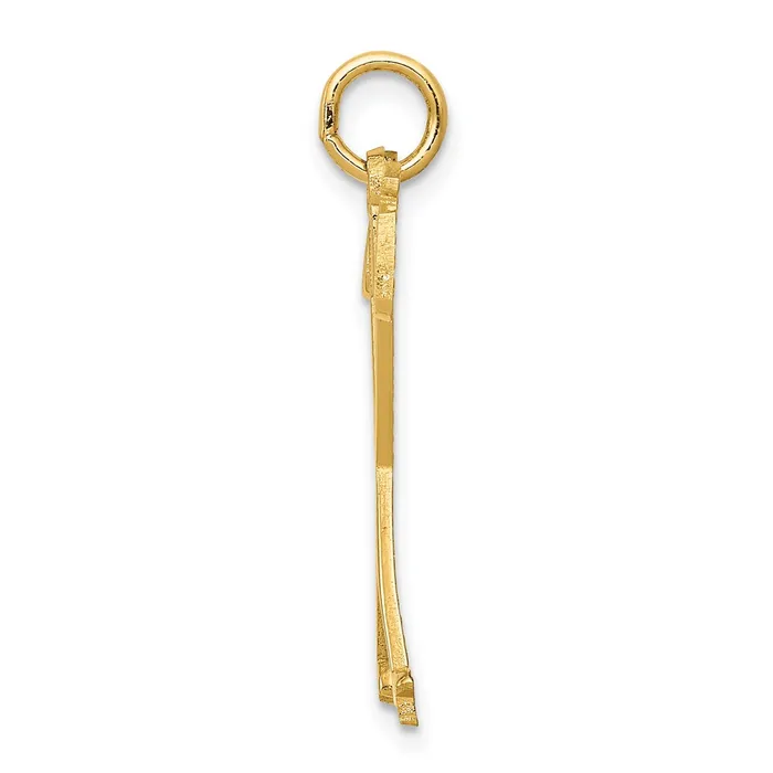 Charm Necklaces TreasureFineJewelers 14k Ski Poles Charm