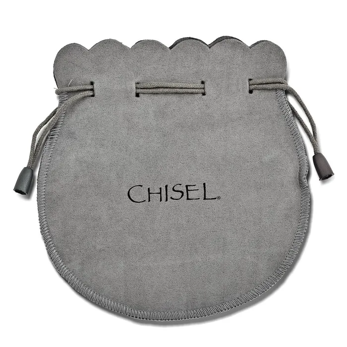 Chisel Stainless Steel Polished Black and Blue IPplated Black Leather and Rubber 85 inch Bracelet TreasureFineJewelers Bracelets