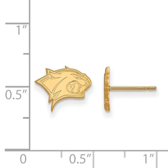 Earrings 14K Yellow Gold University of New Hampshire XS Post Earrings TreasureFineJewelers
