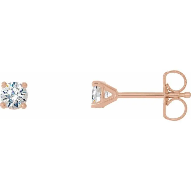 Earrings TreasureFineJewelers 14K Rose 14 CTW Diamond 4Prong CocktailStyle Earrings Earrings TreasureFineJewelers 14K Rose 14 CTW Diamond 4Prong CocktailStyle Earrings