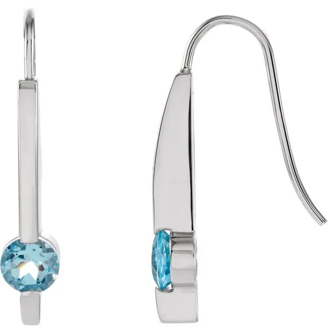 Earrings TreasureFineJewelers Aquamarine Earrings