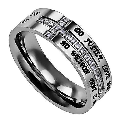 ISAIAH 5417 Protection Cross Ring with Engraved Bible Verse CZ Stones North Arrow Shop Rings ISAIAH 5417 Protection Cross Ring with Engraved Bible Verse CZ Stones North Arrow Shop Rings