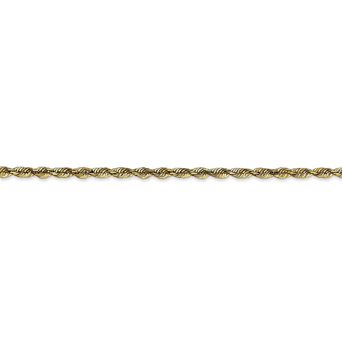 Leslies 10K 25mm DiamondCut Lightweight Rope Chain TreasureFineJewelers Necklaces