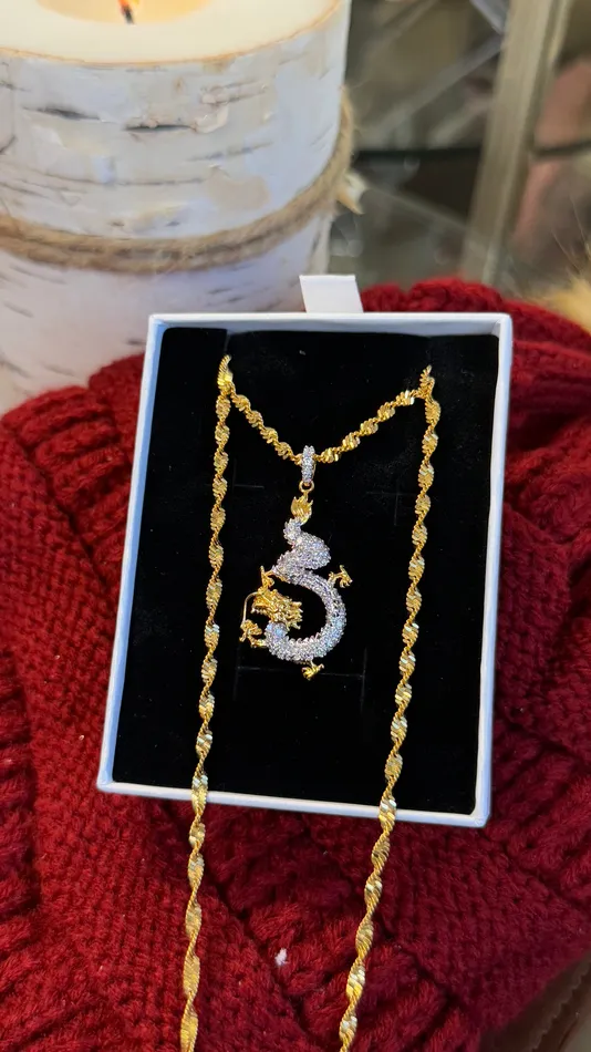 MP Jewelry Necklaces Mushu Dragon Necklace