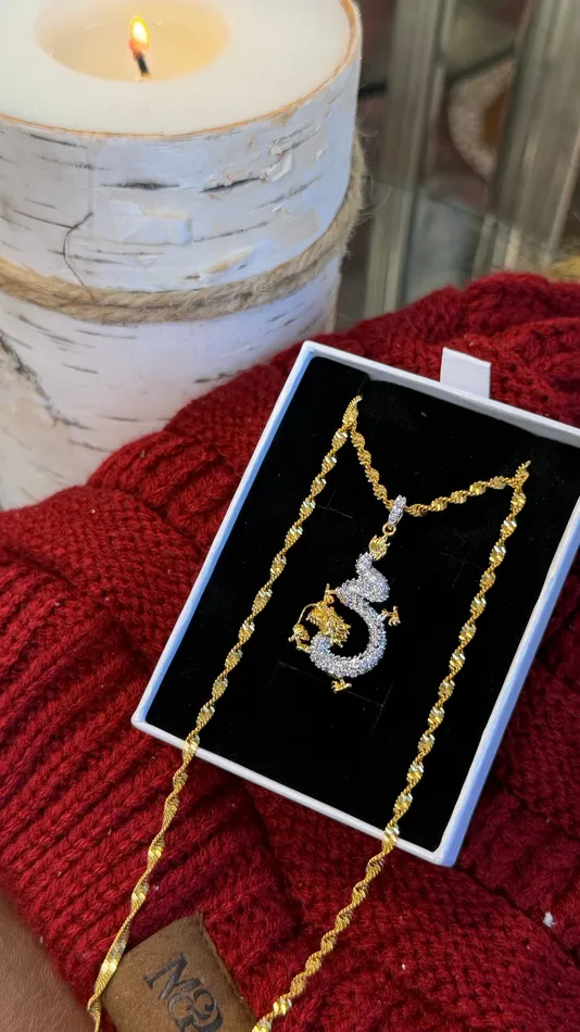 MP Jewelry Necklaces Mushu Dragon Necklace