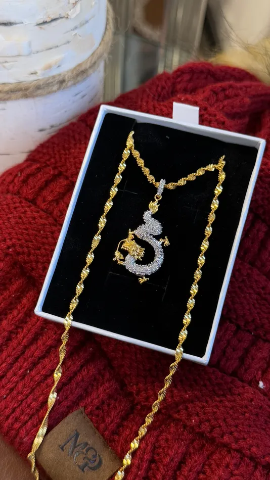 MP Jewelry Necklaces Mushu Dragon Necklace