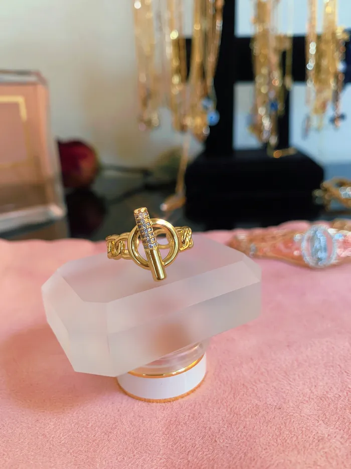 MP Jewelry Rings Circle Chain Ring MP Jewelry Rings Circle Chain Ring