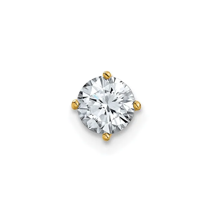 Necklaces 14k Yellow Gold 12ct 50mm Round D E F Pure Light Moissanite Solitaire Chain Slide TreasureFineJewelers Necklaces 14k Yellow Gold 12ct 50mm Round D E F Pure Light Moissanite Solitaire Chain Slide TreasureFineJewelers