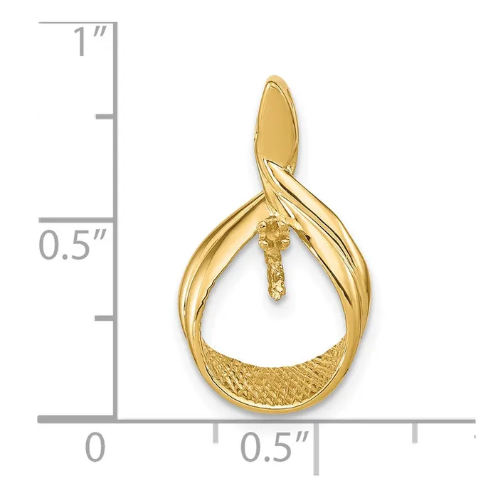 Necklaces 14k Yellow Gold 7mm White Round Freshwater Cultured Pearl A Diamond Pendant TreasureFineJewelers