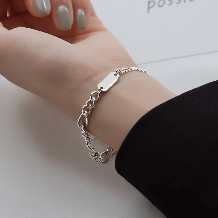 Necklaces 925 Silver Personalized Engraving Chain Shop Personalized Bracelets Trendolla Jewelry
