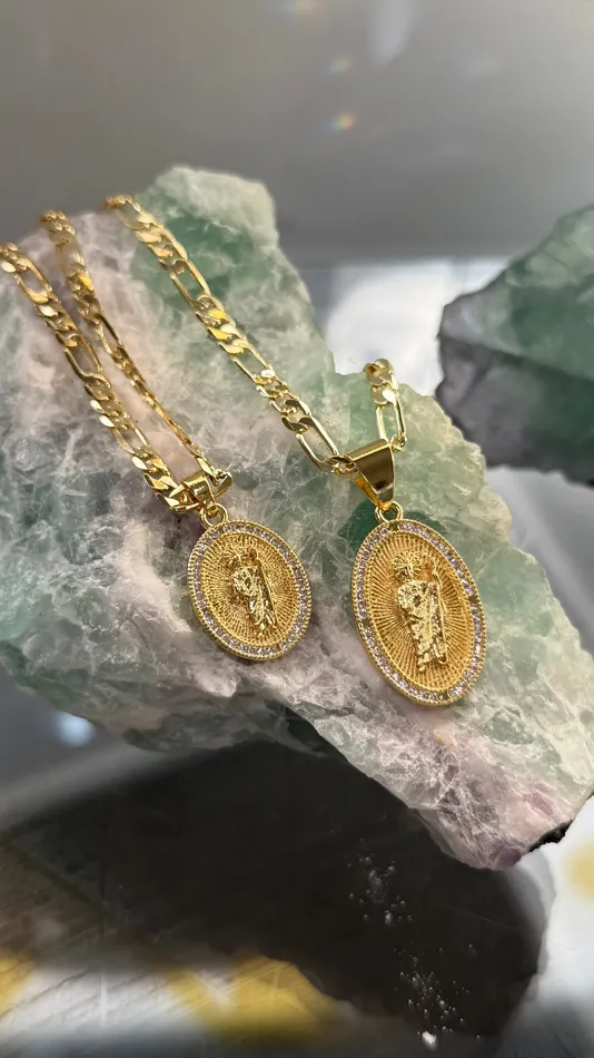 Necklaces MP Jewelry Matching Saint Jude Couple Necklace Set 2 necklaces Necklaces MP Jewelry Matching Saint Jude Couple Necklace Set 2 necklaces