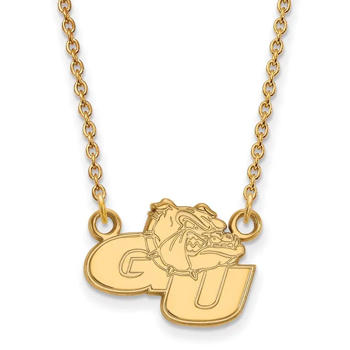 Necklaces TreasureFineJewelers 10K Yellow Gold Gonzaga University Small Pendant wilth Necklace Necklaces TreasureFineJewelers 10K Yellow Gold Gonzaga University Small Pendant wilth Necklace