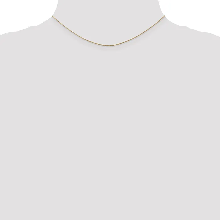 Necklaces TreasureFineJewelers 14k 75mm Cable Pendant Chain