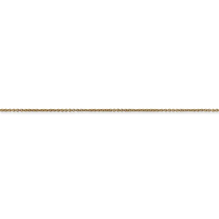 Necklaces TreasureFineJewelers 14k 75mm Cable Pendant Chain