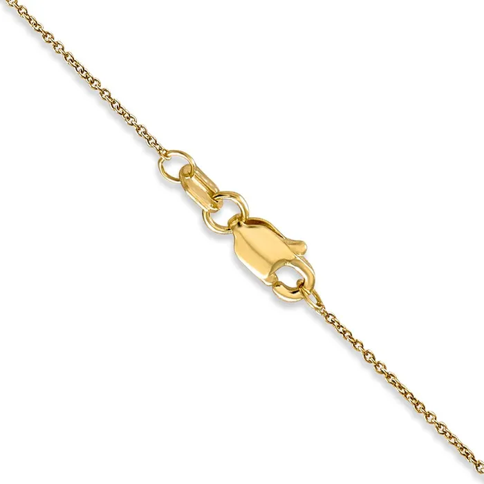 Necklaces TreasureFineJewelers 14k 75mm Cable Pendant Chain