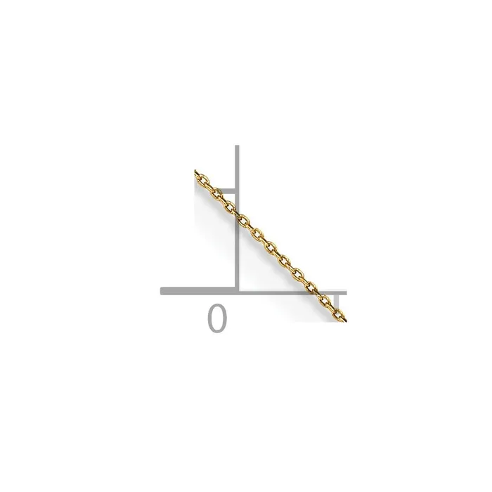 Necklaces TreasureFineJewelers 14k 75mm Cable Pendant Chain