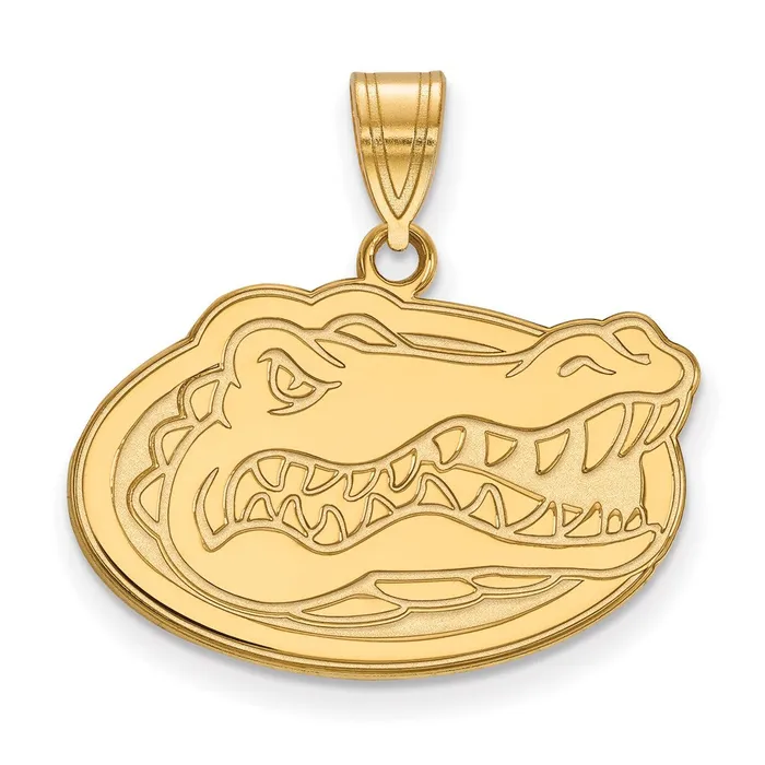 Necklaces TreasureFineJewelers 14k Gold University of Florida Medium Pendant Necklaces TreasureFineJewelers 14k Gold University of Florida Medium Pendant