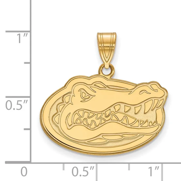 Necklaces TreasureFineJewelers 14k Gold University of Florida Medium Pendant