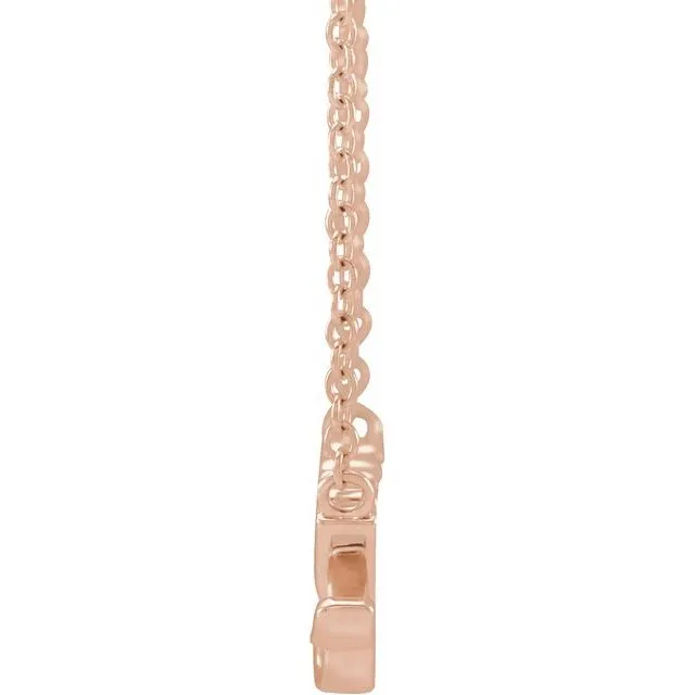 Necklaces TreasureFineJewelers 14K Rose Gold Nanny 18 Necklace