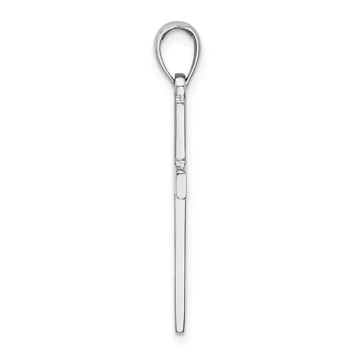 Necklaces TreasureFineJewelers 14k White Gold Cross Pendant