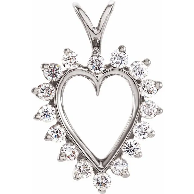 Necklaces TreasureFineJewelers Heart Pendant