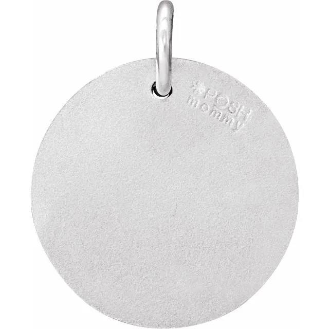 Necklaces TreasureFineJewelers Sterling Silver 08 CTW Natural Diamond Initial A Pendant