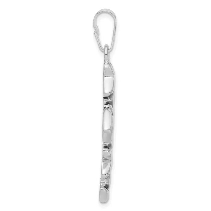 Necklaces TreasureFineJewelers Sterling Silver Antiqued Cross Pendant