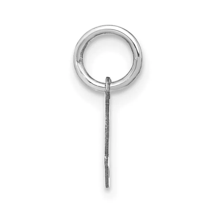 Necklaces TreasureFineJewelers Sterling Silver Rhodiumplated Upper case Letter J Initial Charm