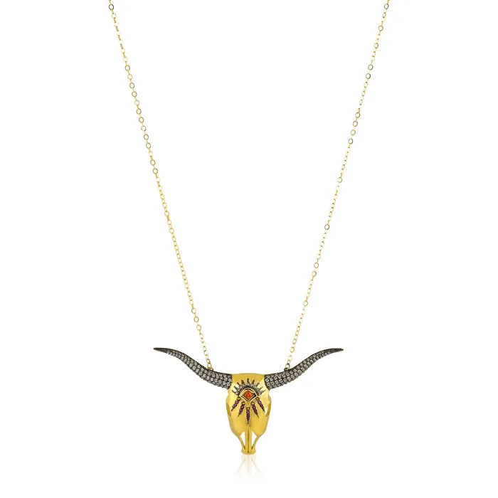 Necklaces vendorunknown Large Longhorn Necklace