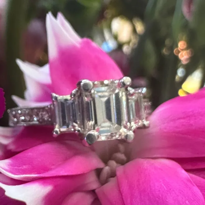 ONeills Estate Jewelry Rings 14 Karat White Gold Diamond Engagement Ring 10000232 ONeills Estate Jewelry Rings 14 Karat White Gold Diamond Engagement Ring 10000232