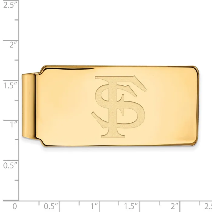 PreStyled Sets TreasureFineJewelers 10k Gold Florida State University FS Money Clip
