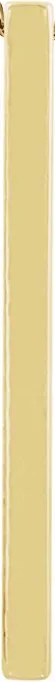 PreStyled Sets TreasureFineJewelers 14K Yellow Gold 297x22 mm Bar Pendant PreStyled Sets TreasureFineJewelers 14K Yellow Gold 297x22 mm Bar Pendant