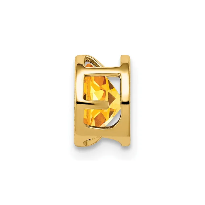 PreStyled Sets TreasureFineJewelers 14k Yellow Gold Citrine bezel pendant