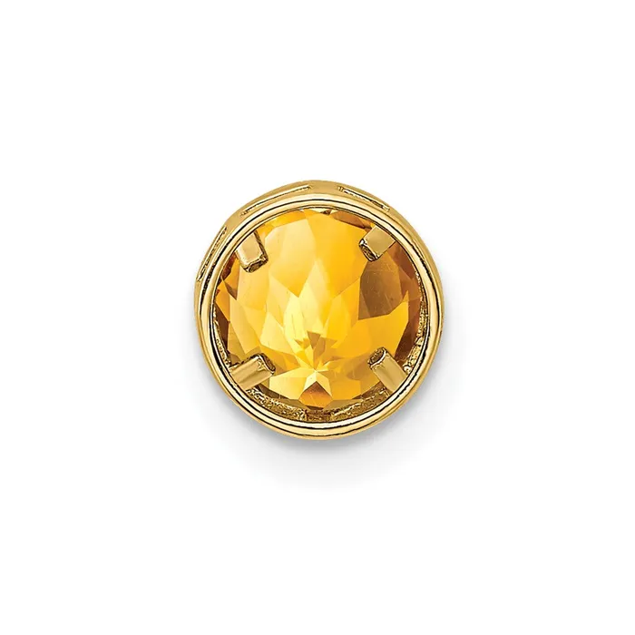 PreStyled Sets TreasureFineJewelers 14k Yellow Gold Citrine bezel pendant