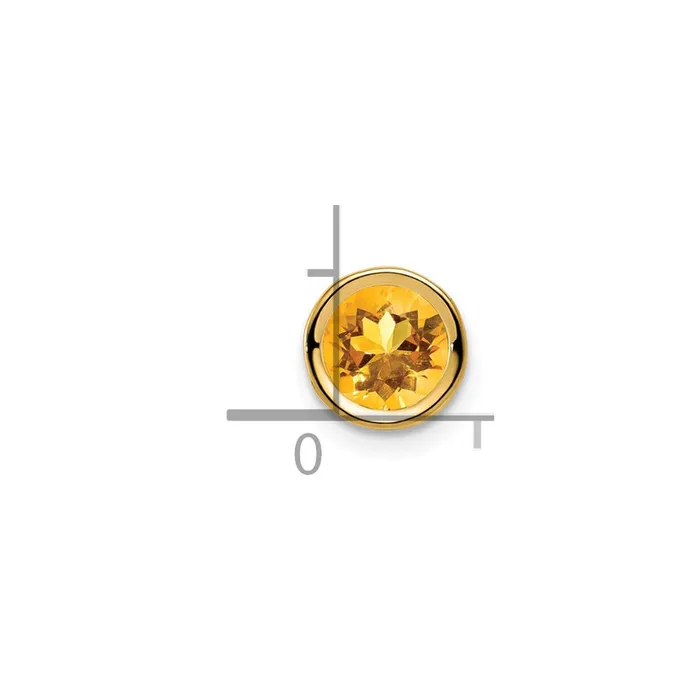 PreStyled Sets TreasureFineJewelers 14k Yellow Gold Citrine bezel pendant