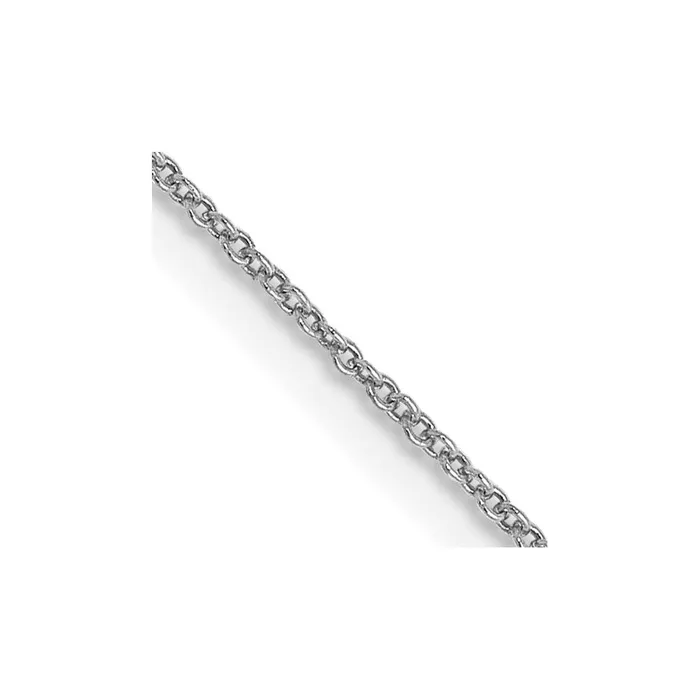 Rings Leslies 14K White Gold 8mm Round Cable Chain TreasureFineJewelers