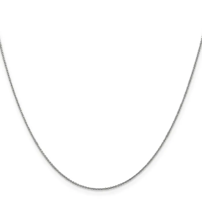 Rings Leslies 14K White Gold 8mm Round Cable Chain TreasureFineJewelers