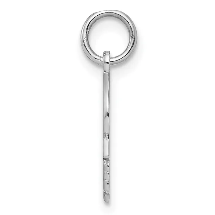 Rings Sterling Silver Rhplt Engraveable Boy Disc Charm Polish on FrontBack TreasureFineJewelers