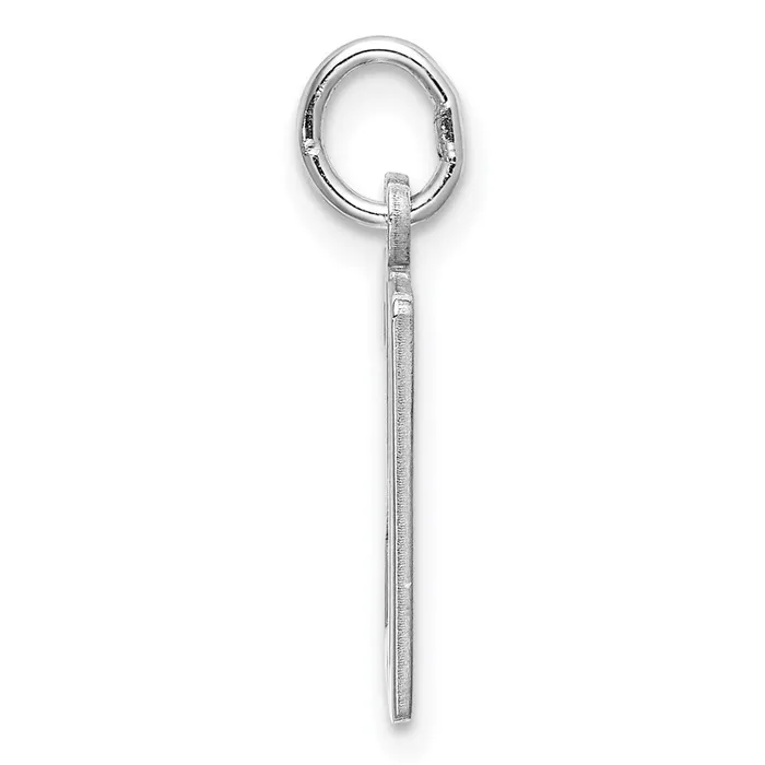 Rings Sterling SilverRhodiumplated Elongated Number 20 Charm TreasureFineJewelers