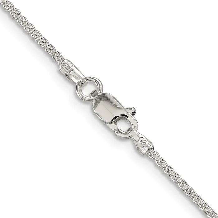 Rings TreasureFineJewelers Sterling Silver 15mm Round Spiga Chain