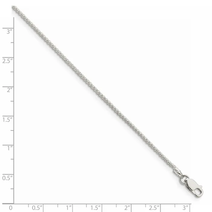 Rings TreasureFineJewelers Sterling Silver 15mm Round Spiga Chain